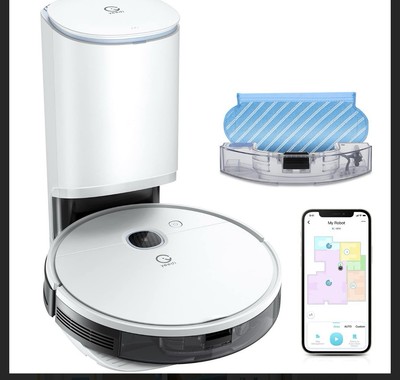 Yeedi vac Station Robot Vacuum and Mop -self Emptying 3-in-1 White.free shipping