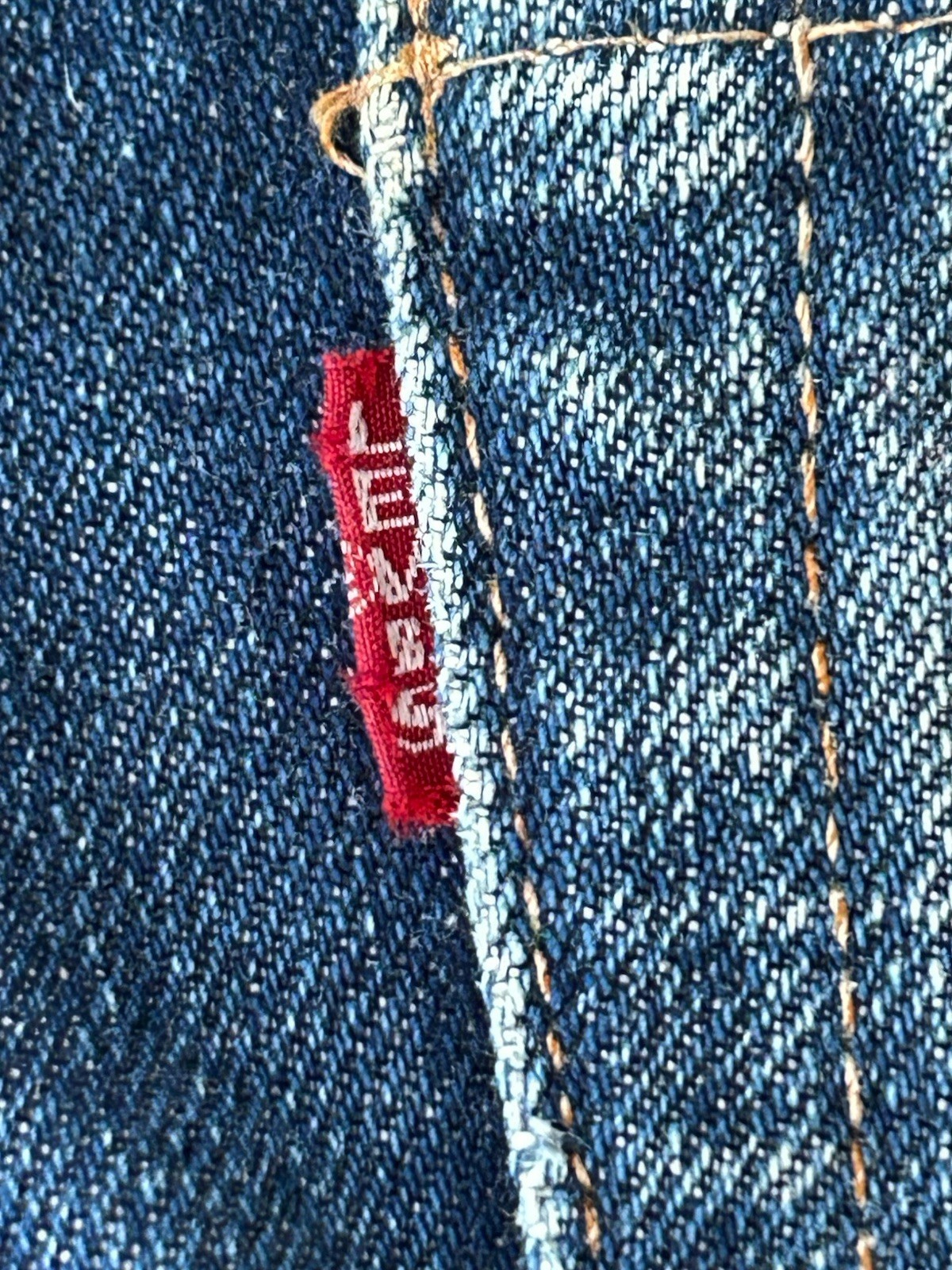 Vintage 60s 70s Big E Levi's 501 Jeans Red Line Selvedge 30x34 (28x30) thumbnail 15