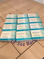 Jergens Mild Soap Fresh & Crisp Bars 3 oz Each 12 Bars New Fast Shipping