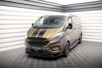 Front Ansatz FüR Ford Tourneo Custom Mk1 Facelift Schwarz Spoilerschwert Ansatz