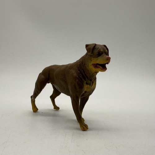 Unbranded Rottweiler Dog Figurine Small Brown Realistic Animal Toy