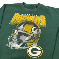 Vintage Green Bay Packers Crewneck Sweatshirt Mens XL Extra Large Green NFL 90s