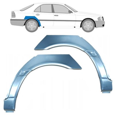 Für Mercedes C-Klasse W202 1993-2001 Radlauf Reparaturblech Kotflügel / Paar