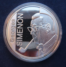 Belgien 10 Euro 2003 Georges Simenon Silber Ag PP proof 18,75 Gramm