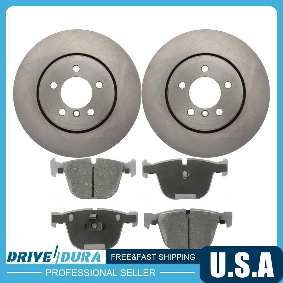 Kit de rotores y pastillas de freno de disco trasero para BMW 745Li BMW 745i BMW 760Li Foto 2 de 2