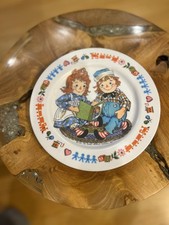 Vintage Oneida Deluxe 3119 Raggedy Ann  Andy Child's Plate
