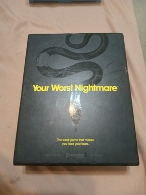 Your Worst Nightmare Card Game by PRESSMAN SCARY NIGHTMARES SPIDERS NEW Open Box
