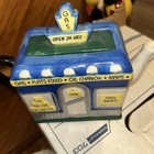 VINTAGE FITZ AND FLOYD OMNIBUS TEAPOT GAS FILLING STATION — photo 6