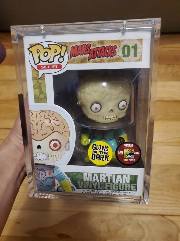 Mars Attack Martian Funko Pop 2012 Sdcc 480 Pieces Glow