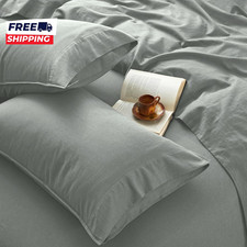 4Pcs Organic Linen Sheets Queen Size 100 French Linen from Normandy