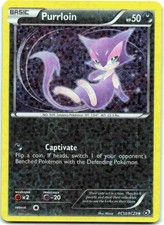 Purrloin Uncommon Legendary Treasures: Radiant Collection LTR pokemon Holo RC13/ on eBay