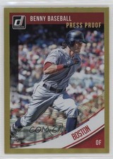 2018 Panini Donruss Variations Press Proof Gold 49/99 Andrew Benintendi #169 5w7