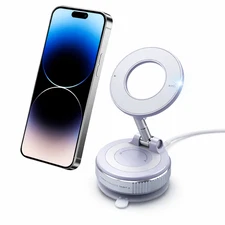 Magnetic Phone Holder for Car 360° Foldable Strong Suction Cup Mount MagSafe Bes