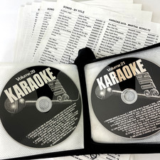 KARAOKE 29 CD in Case 545 Songs Country Oldies Rock Standards POP Elvis Beatles