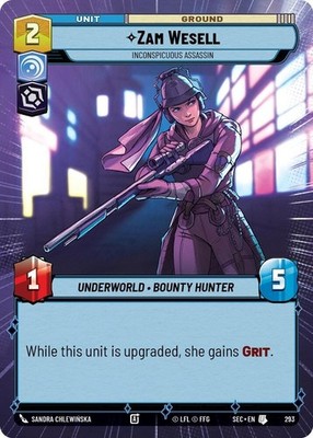SWU Zam Wesell - Inconspicuous Assassin Uncommon Hyperspace Regular (SEC)