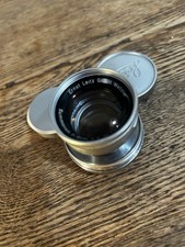 vintage Leica Summicron 5cm 50mm f/2 collapsible camera lens