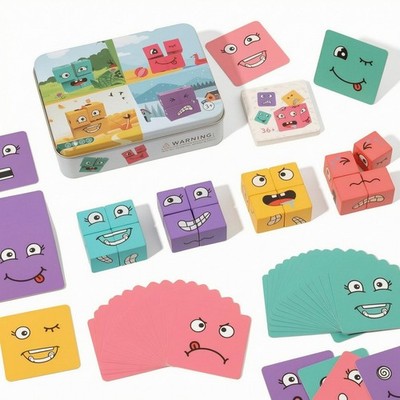 Face-Changing Cube Spiel Tischplatte Face Changing Würfelspiel kompakt