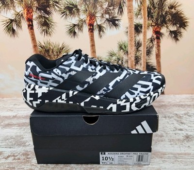 Adidas Adizero Dropset Pro Training Shoes Cloud White Black Mens Size 10.5 NEW