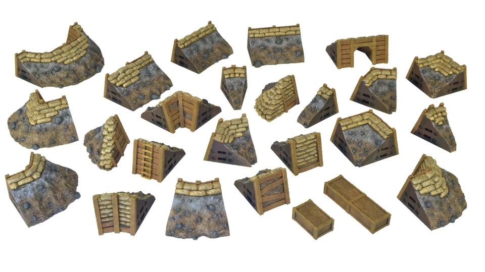 Juego de construcción de guerra - The Trench - Wargames en miniatura - Warhammer 40k/AoS Foto 4 de 4