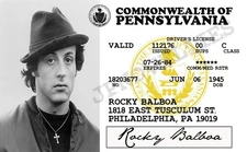 Rocky Balboa -Rocky- Novelty License MADE ON METAL/ALUMINUM