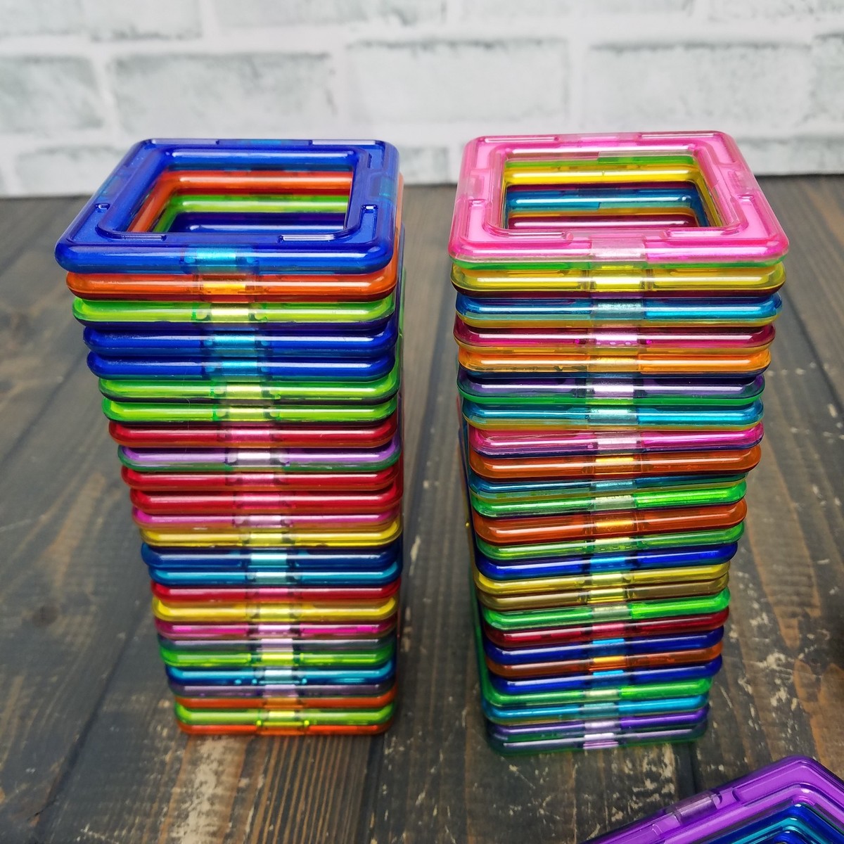 【正規品】MAGFORMERS 151ピース Lot of 150 Magformers Pieces Magnetic Building Mixed LOT with