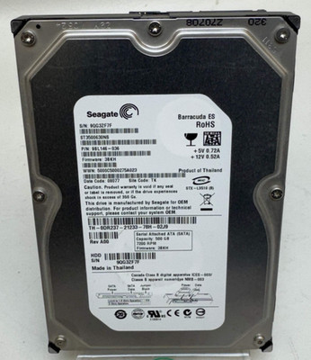 Seagate Barracuda ES ST3500630NS 500 GB SATA 3.5'' 7200R Hard Drive