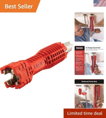 Ridgid 57003 EZ Change Plumbing Wrench: Ideal for Faucet Installation & Removal