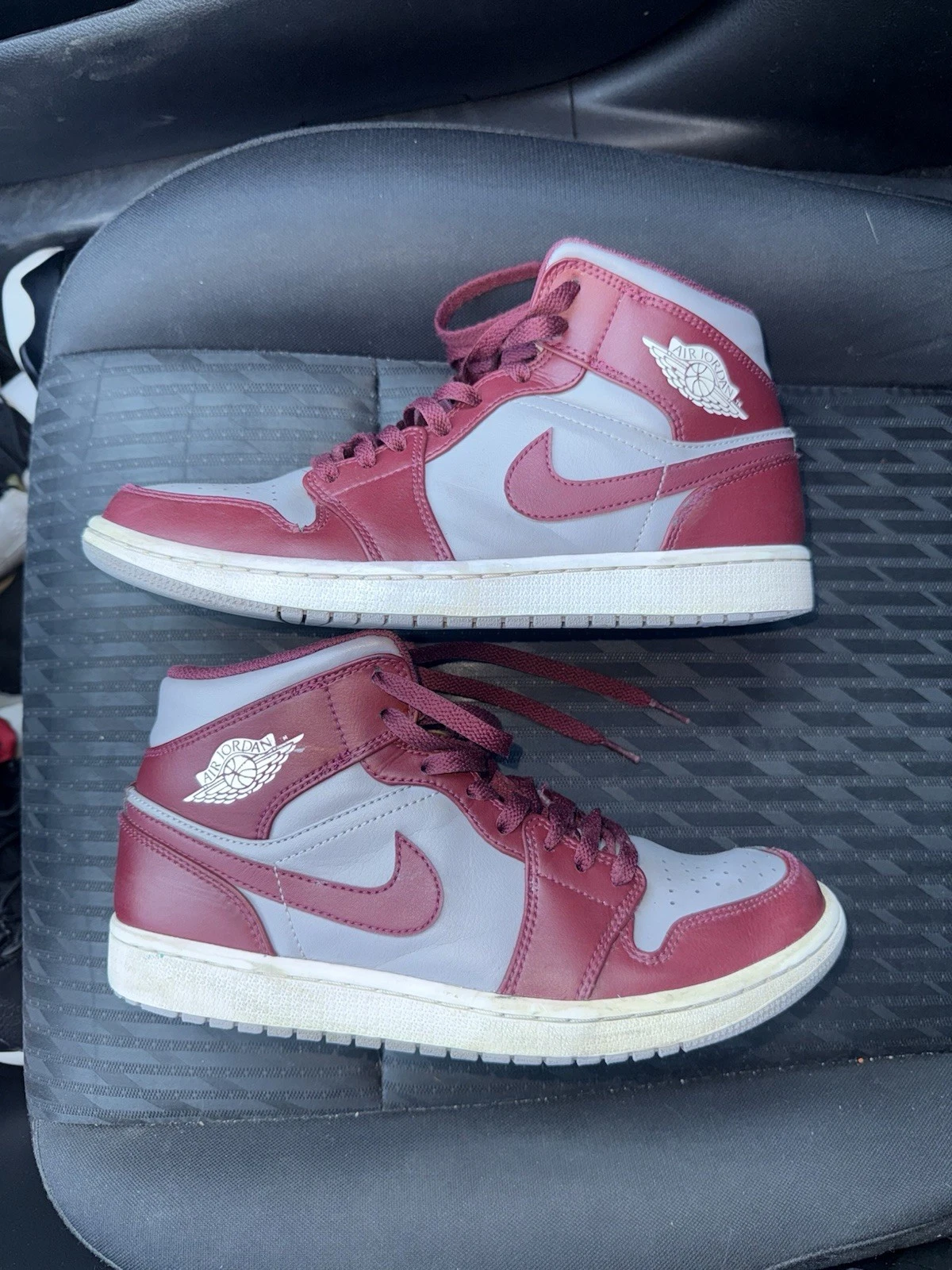 Jordan 1 Mid rosso ciliegio taglia 8 5 u enza senzala s rascinamento trasc