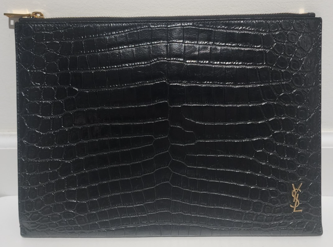 Custodia tablet Yves Saint Laurent Cassandra 607779 borsa pochette unisex