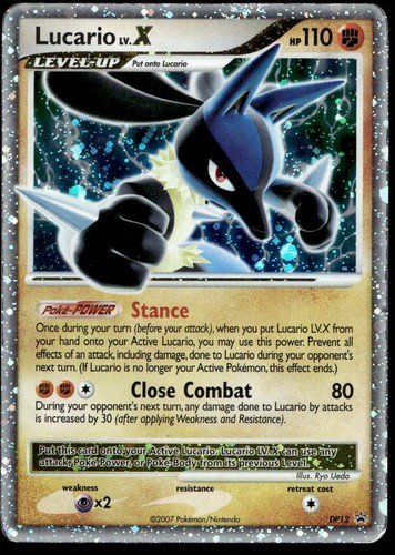 Pokemon Card Diamond and Pearl Promos Lucario LV.X DP12 Holo Promo
