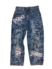 Vintage Y2K Pepe Jeans Baggy Wide Leg Skater Size 7 Boys