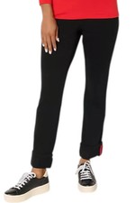 Belle by Kim Gravel Flexibelle Game Day Cuffed Jean Black