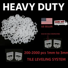 200-2000X Clip Tile Leveling System Kit Floor Wall 1-3mm Tile Spacer Tiling Tool