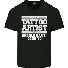 El Tatuaje Artista You Slap Tener Ido A Hombre Cuello En V Algodón Camiseta
