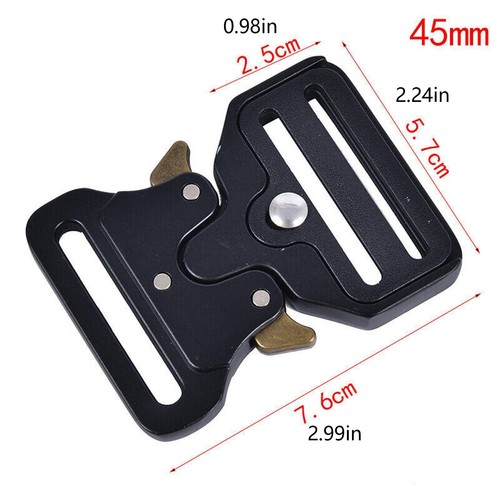 Metal Bag Backpack Strap Webbing Belt Quick Side Release Buckle Clip Clasp ww - Picture 3 of 8