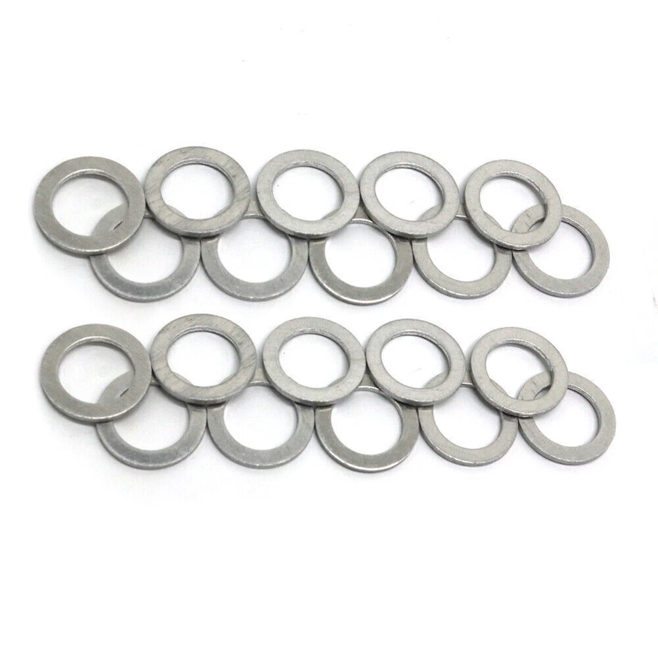 94109-14000 14MM TAPÓN DE DRENAJE DE ACEITE TRITURADOR ARANDELA PAQUETE DE 20 JUNTAS PARA HONDA/ACURA Foto 2 de 4