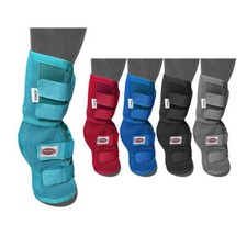 New Showman CONTOURED MESH HORSE FLY BOOTS Rip resistant 4 SIZES, 5 COLORS