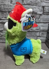 12" Neon Green Biker Llama Plush Stuffed Animal Sunglasses Skull Bandanna Pirate