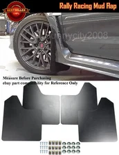 15"x11.5" 4 Pcs Black Rally Racing Flexible Mud Flaps Splash Guard For Toyota..