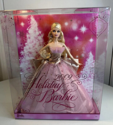 2009 Holiday Barbie Doll 50th Anniversary Pink Dress Mattel N6556 NRFB | eBay 2009 Holiday Barbie Doll 50th Anniversary Pink Dress Mattel N6556 NRFB | eBay