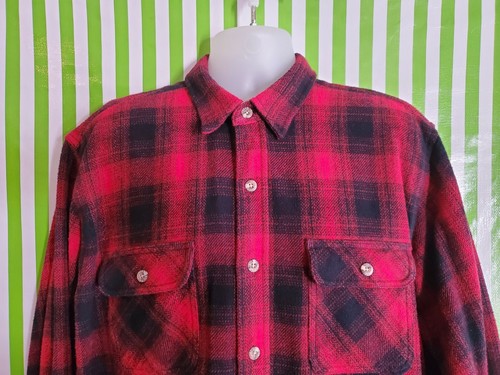 Stream Heavy Cotton Flannel Shirt Red 