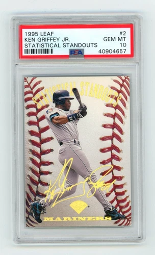 Ken Griffey Jr. 1995 Leaf Statistical Standouts #/5000 PSA 10 GEM MINT Mariners