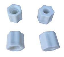 Set Of 4 Hayward CL220 Swimming Pool Off-Line Chlorinator Hose Nuts White
