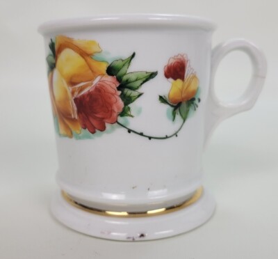 Vintage Koken Babers Supply Shaving Mug Roses Germany