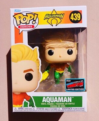 Funko Pop! Heroes DC Comics Aquaman #439 NYCC 2022 Limited Edition 