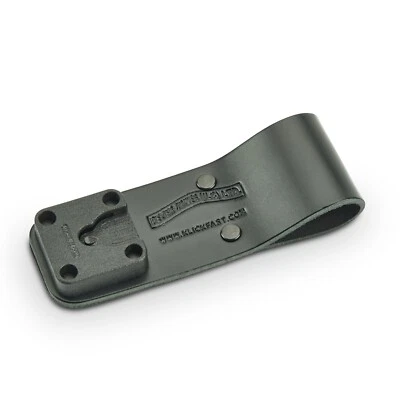 PETER JONES Klick Fast Klickfast Belt Dock for Radio (Long Drop Leather Hoop)