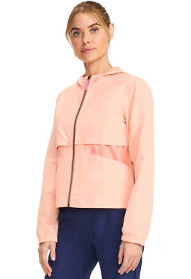 Coral Med Couture LifeStyle Scrubs Convertible Windbreaker Jacket MC302 CRFU - Image 1 of 4
