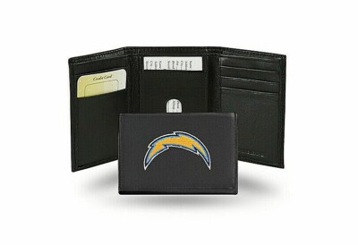Los Angeles Chargers NFL Embroidered Leather Tri-fold Wallet