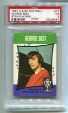 1967 A&BC A & BC Football Star Players 13 George Best PSA 3 NQ soccer card Man U