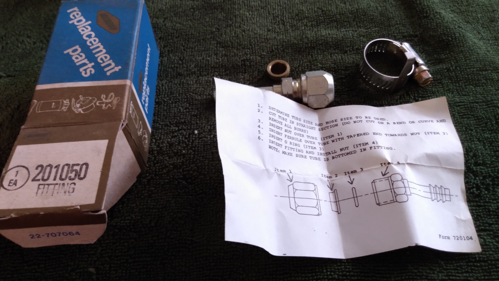 Murray 3/85/8 A/C Hose End/Straight Fitting / Metal To Rubber 201050